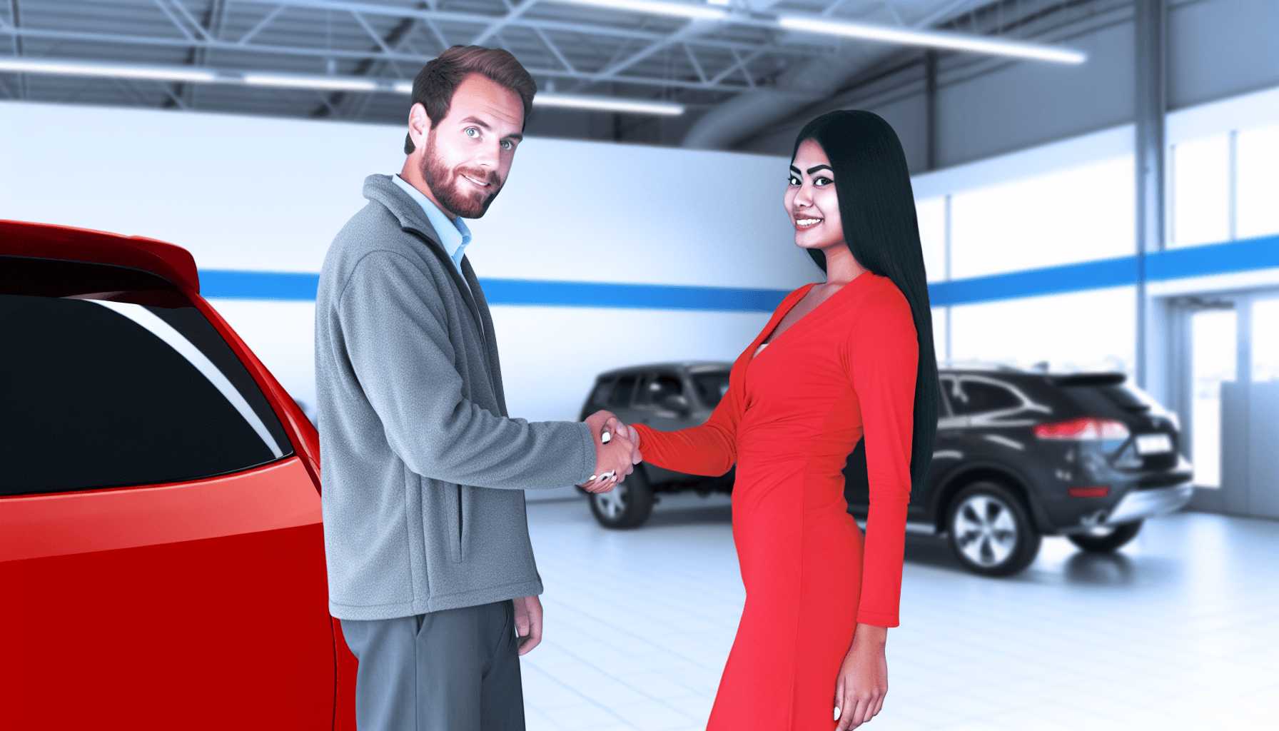 Person reviewing auto warranty contract documents with red flags highlighted, showing warning signs to avoid when shopping for warranties